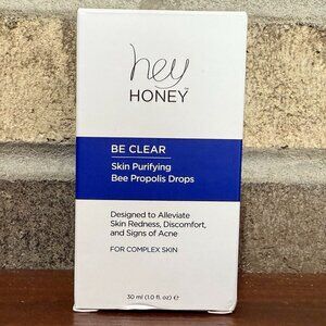 HEY HONEY Be Clear Skin Purifying Bee Propolis Drops - Full Size 1oz/30ml BNIB